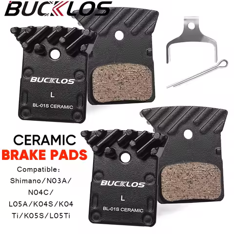 BUCKLOS Ceramic Bike Brake Pads Bicycle Hydraulic Disc Brake Pad Road MTB Brakes Pads Fit Shimano L0