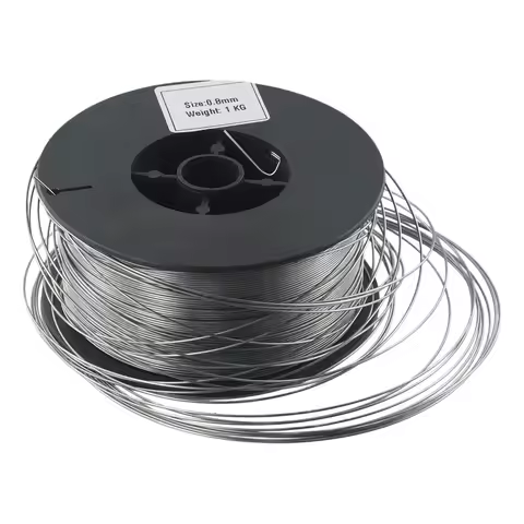 1pc Mig Wire Gasless Stainless Steel Wire E71T-GS Flux Core Wires 0.8mm 1kg Self-Shielded No Gas Iro