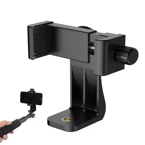 Universal 360 Degree Rotation Tripod Cell Phone Tripod Mount Adapter Holder Vertical For iPhone Huaw