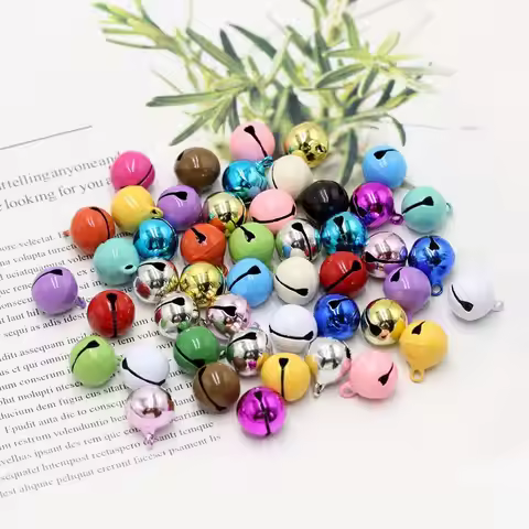 100/60/30/10pcs Color word metal puppy bells Wholesale specials pet necklaces, pendants, keychains D