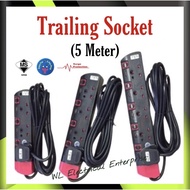 #Trailing Socket / #Extension Socket 3 Gang / 4 Gang / 5 Gang 5Meter