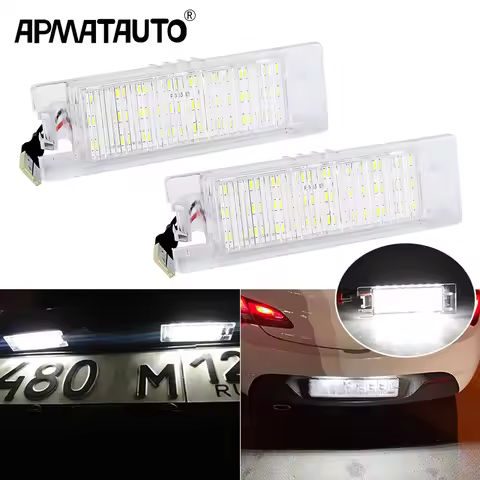 2PCs For Alfa Romeo 147 156 159 166 Brera Giulietta Mito GF Spider CANbus Led License Number Plate L