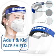 Original High Quality FACE SHIELD, ADULT FACE SHIELD, KID FACE SHIELD, 00% 2 Sides Anti Foggy &amp; Crystal Clear