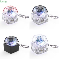 LONNGMY Fidget Keychain, Glowing Fingertip Clicks Finger Keyboard Caps, Relaxing Finger Keyboard Cap