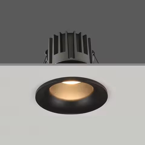 Dimmable Narrow Border Anti-glare Recessed COB LED Downlights AC85-265V 7W 12W 15W 18WLED Ceiling La
