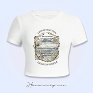KATUN Fate of Ophelia Baby Tee - Taylor Swift lyrics Fate of Ophelia Soft, Cool Cotton Crop Top for 