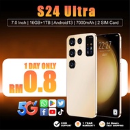 HP 5G Baru 2026 Telefon Android 13 Murah 16GB RAM+1TB ROM 7.0 HD Display Bateri 7000mAh Tahan Lama D