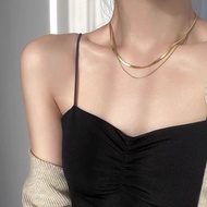 Korean style snake chain necklace