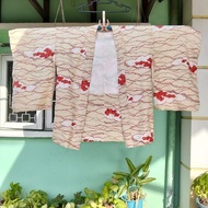 Kimono Haori Cream Japanese Vintage