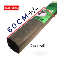 Bumbung TARRED merasakan 7M (KAIN BITUMEN HITAM) stok siap (HEIGHT 1 /1.5 /2 FEET)