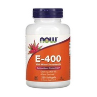 NOW Foods - Vitamin E 天然維他命E 400 IU , 250 粒膠囊 (參考日期：01/2028)