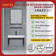 COTTA Abazo Bathroom Basin Cabinet With Mirror Kabinet sinki Sink Cabinet Bathroom Mirror Cabinet Toilet Mirror Cabinet