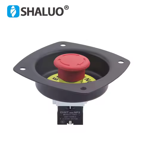 Diesel Generator Emergency Stop Button Shock Pad Kit Emergency Stop Button Cover Sign Button Alloy S