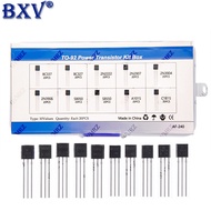 200PCS TO-92 Power Transistor Assortment Kit - 10 Values (NPN & PNP BJT Mix: BC337, 2N2222, S8050) f