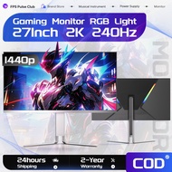 FPS 27Inch 240Hz 180Hz Gaming Monitor 2K QHD High Refresh Monitor RGB Backlight PC Display Screen