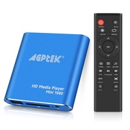 HDMI Media Player, Blue Mini 1080p Full-HD Ultra HDMI MP4 Player for -MKV/RM/ MP4 / AVI etc- HDD USB