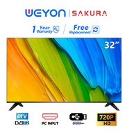 Sakura Led TV Murah Digital TV 40 inch TV 32 inch TV 24 inch  TV 22 inch TV 19 inch HD television WIth MYTV DVBT2