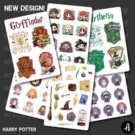 HP Harry Potter Aesthetic Sticker Set - DIY Scrapbook Gryffindor Ravenclaw Hufflepuff Slytherin Jour
