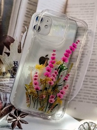 手作押花手機保護殼| iPhone13Pro| 花開