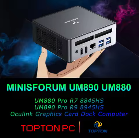MINISFORUM DeskMini UM790 UM880 UM890 Pro Mini PC AMD Ryzen 9 7940HS 8945HS R7 8845HS Personal Compu