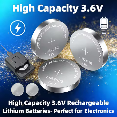 Hotsale LIR2032 LIR2025 LIR2016 Rechargeable Battery CR2032 CR2025 CR2016 Lithium charging Can Repla
