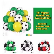 40pcs/set 12-inch  Soccer Balloon Set Soccer-themed Decoration Supplies