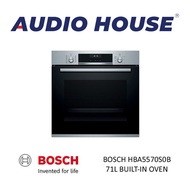 BOSCH HBA5570S0B 71L BUILT-IN OVEN (MADE IN GERMANY) ***2 YEARS WARRANTY BY AGENT***
