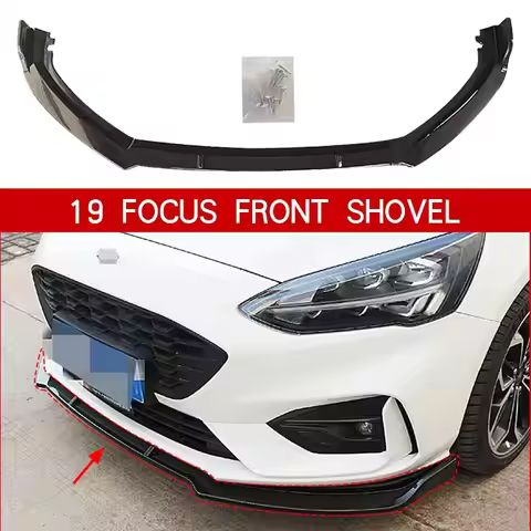For Ford Focus MK4 Front Bumper Lip Shovel Accessories 2019 2020 Splitter Body Kit Spoiler Diffuser 