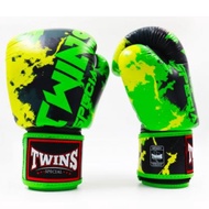 Twins special Fancy Boxing Gloves FBGVL3-61 Green (101214 16 oz.) New Genuine leather Muay Thai Sp