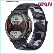 OPQIV Hoogwaardige nylon lus riem voor huami amazfit T-REX 2 smart watch band armband voor xiaomi am