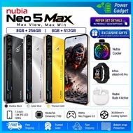 Nubia Neo 5 Max 5G Gaming Phone 7.5” 1.5K IPS LCD 120Hz 7100mAh Battery 990Hz Neo Triggers Official 