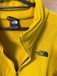 北臉 The North Face 黃色刷毛保暖外套