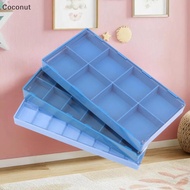 [coconut] 8/18 /24 Grids Watch Parts Storage Box With Lid Watch Repair Tool Organizing For Watchmake