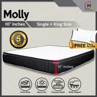 RestfulNights Store (Free Shipping + Free Pillow) Dr. Macio Molly  Ollie 10 Synthetic Latex KingQuee