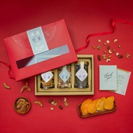 紅盒 謝謝肝膽相照禮盒3罐組(綜合五堅果,無糖鳯梨花乾,海苔脆片)