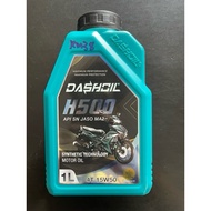 DashOil High Performance H500 4T 15W50 1L Semi Synthetic SN Motorcycle Oil