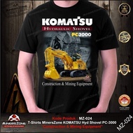 2026 fashion T-shirts Minerszone Komatsu Excavator Pc-3000/komatsu/t-shirts Komatsu/komatsu T-shirts
