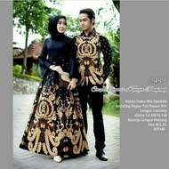 Batik Couple Brokat Sarimbit Baju Batik Keluarga Gamis Modern