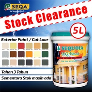 CLEARSTOCK 5 Litres Sequoia Exterior Paint / Cat Luar (1)