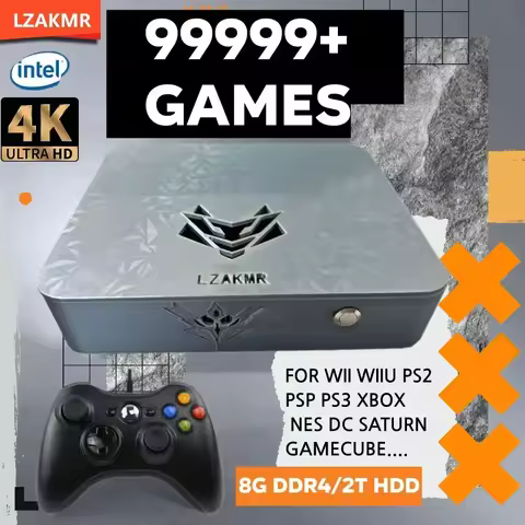 Dual System NEW AK1 CPU-I5 6600 Game Box 99999+GAME 8G RAM 2TB Game System For PS2 PS3 WII SS GAMECU