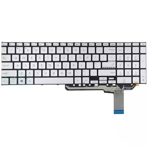 US Laptop Keyboard For ASUS Vivobook 17 ASM21M53USJ9202 AEXJIU03020 0KNB0-6608US00 Without Frame Sil