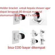 Bracket Holder for shower head to move 90 degrees, non-rust aluminum material