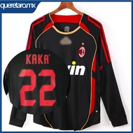 [Long Sleeve SSS+ Jersey] 2007-08 Retro Jersey AC Milan Third Jersey Long Sleeve Football Shirt Cust