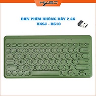 Bàn phím không dây HXSJ K610 - Kết nối 2.4G giảm ồn, gọn nhẹ dễ mang đi, phù hợp Mac/ PC/ Laptop/ Đi