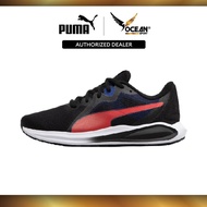 Puma Kids Twitch Runner Mutant Jr (Black-Burnt Red-Elektro) Running Shoe 38625102