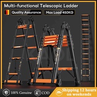 Telescopic Ladder Tangga Lipat Heavy Duty Ladder Foldable Max Extendable to 8.2m 伸缩梯子