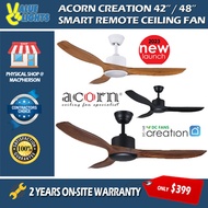 Acorn Creation DC-168 42 / 48 Inch Smart Ceiling Fan with Optional 20W LED Light
