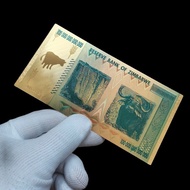 Zimbabwe Coin 10 million Gold Foil Plastic Material Million Billion Commercial Ornamental Gold Foil 