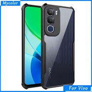 Clear Acrylic Armor Camera Lens Protection Phone Case For VIVO Y300 Y200 Y200i Y200E Y100 China Y78 