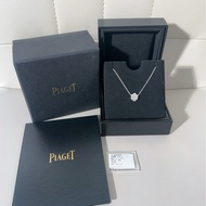 Piaget伯爵 PIAGET ROSE系列 18K白金满钻玫瑰花项链